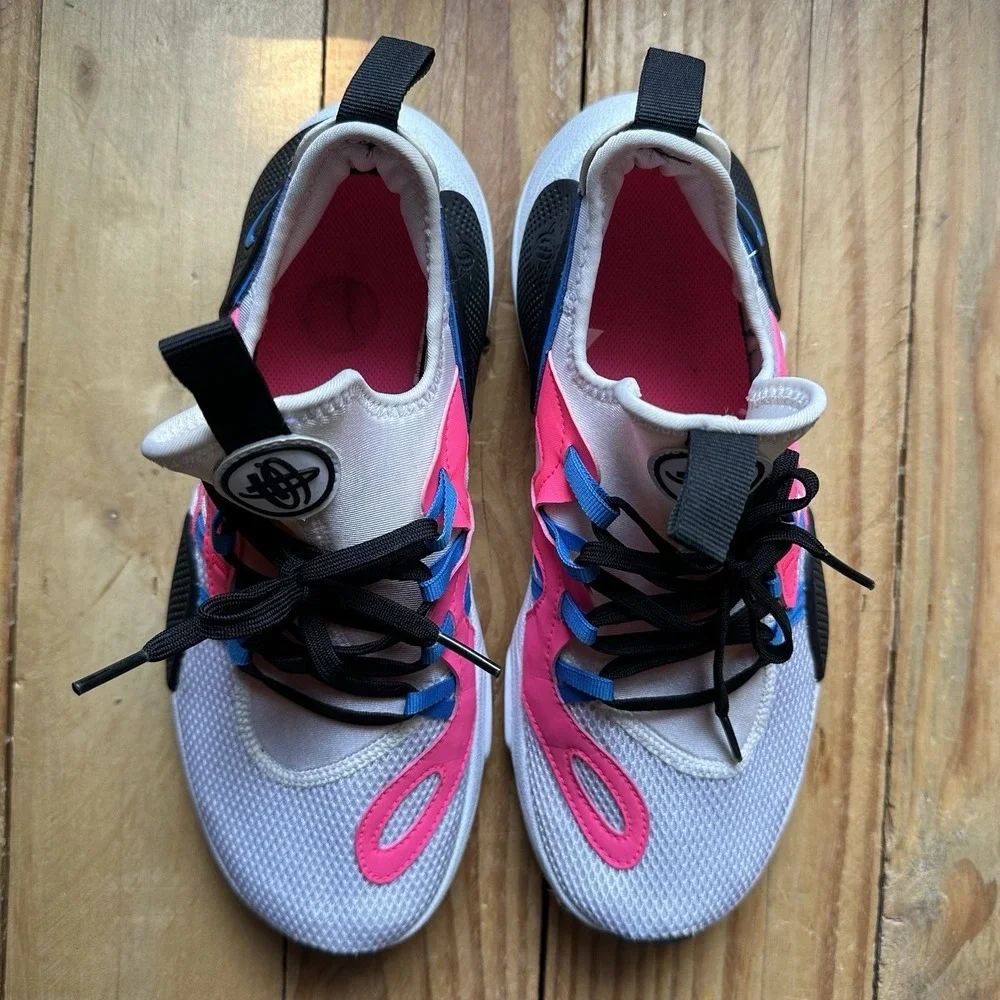 Huarache E.D.G.E. TXT GS 'White Black Hyper Pink' 6.5Y Women's 8 Sneaker Shoe